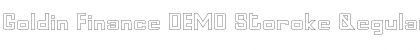Download Goldin Finance DEMO Storoke Regular Font Title Preview