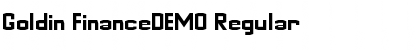 Download Goldin FinanceDEMO Regular Font Title Preview