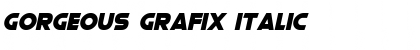 Download Gorgeous Grafix Italic Font Title Preview