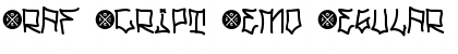 Download Graf Script Demo Regular Font Title Preview