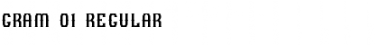 Download GRAM 01 Regular Font Title Preview