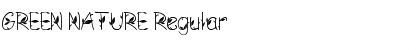 Download GREEN NATURE Regular Font Title Preview