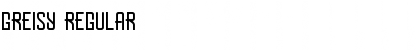 Download Greisy Regular Font Title Preview