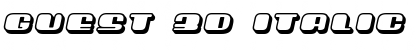 Download Guest 3D Italic Font Title Preview