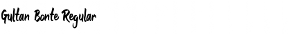 Download Gultan Bonte Regular Font Title Preview