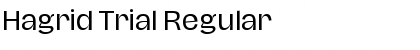Download Hagrid Trial Regular Font Title Preview