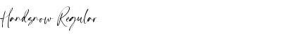 Download Handsnow Regular Font Title Preview