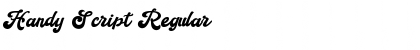 Download Handy Script Regular Font Title Preview