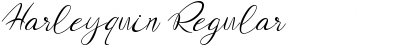 Download Harleyquin Regular Font Title Preview