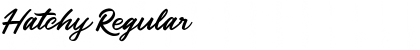 Download Hatchy Regular Font Title Preview