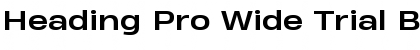 Download Heading Pro Wide Trial Bold Font Title Preview