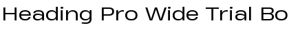 Download Heading Pro Wide Trial Book Font Title Preview