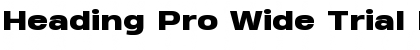 Download Heading Pro Wide Trial Heavy Font Title Preview