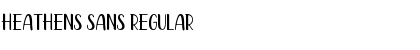 Download Heathens Sans Regular Font Title Preview