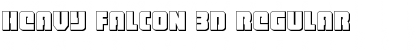 Download Heavy Falcon 3D Regular Font Title Preview