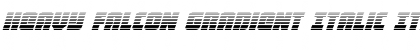 Download Heavy Falcon Gradient Italic Italic Font Title Preview