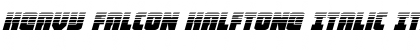 Download Heavy Falcon Halftone Italic Italic Font Title Preview