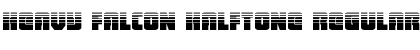 Download Heavy Falcon Halftone Regular Font Title Preview