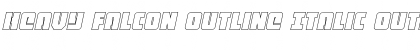Download Heavy Falcon Outline Italic Outline Italic Font Title Preview