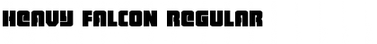 Download Heavy Falcon Regular Font Title Preview