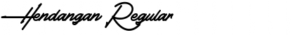 Download Hendangan Regular Font