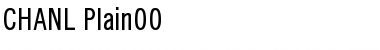 Download CHANL Plain Font Title Preview