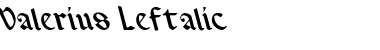 Download Valerius Leftalic Italic Font