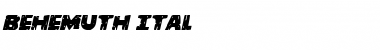 Download Behemuth Italic Italic Font Title Preview