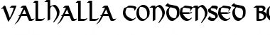 Download Valhalla Condensed Bold Font