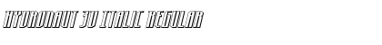 Download Hydronaut 3D Italic Regular Font