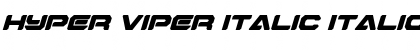 Download Hyper Viper Italic Italic Font