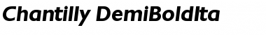 Download Chantilly-DemiBoldIta Regular Font Title Preview
