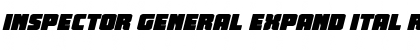 Download Inspector General Expand Ital Regular Font Title Preview