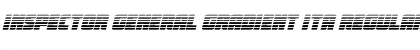 Download Inspector General Gradient Ita Regular Font Title Preview