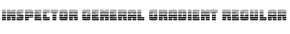 Download Inspector General Gradient Regular Font Title Preview