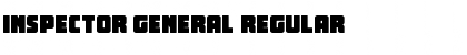 Download Inspector General Regular Font Title Preview