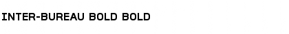 Download Inter-Bureau Bold Bold Font Title Preview