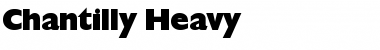 Download Chantilly-Heavy Regular Font Title Preview