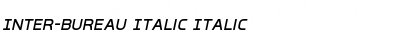 Download Inter-Bureau Italic Italic Font Title Preview