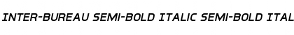 Download Inter-Bureau Semi-Bold Italic Semi-Bold Italic Font Title Preview