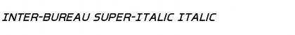 Download Inter-Bureau Super-Italic Italic Font Title Preview