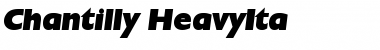 Download Chantilly-HeavyIta Regular Font Title Preview