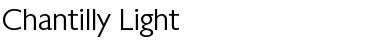 Download Chantilly-Light Regular Font Title Preview