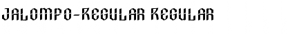 Download Jalompo-Regular Regular Font Title Preview