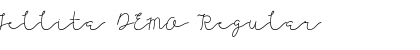 Download Jellita DEMO Regular Font Title Preview
