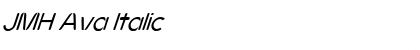 Download JMH Ava Italic Font Title Preview