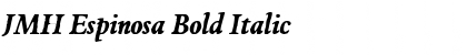 Download JMH Espinosa Bold Italic Font Title Preview