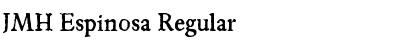 Download JMH Espinosa Regular Font Title Preview