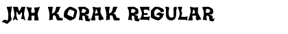 Download JMH KORAK Regular Font Title Preview