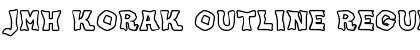 Download JMH KORAK OUTLINE Regular Font Title Preview